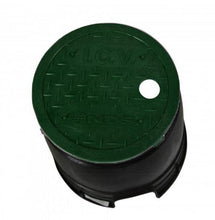 Load image into Gallery viewer, NDS - D109-G - STD 6" Rnd Box and Lid, Green Lid/Black Body